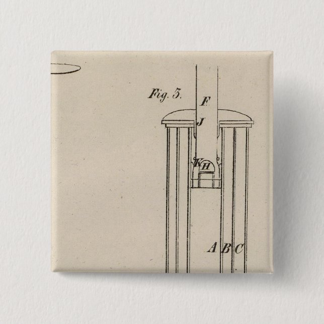 Philadelphia, Pennsylvania 2 Inch Square Button (Front)