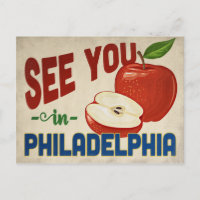 Philadelphia Pennsylvania Apple - Vintage Travel