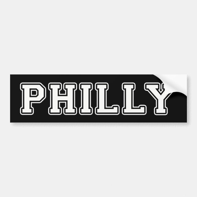 Philadelphia Pennsylvania Bumper Sticker (Front)