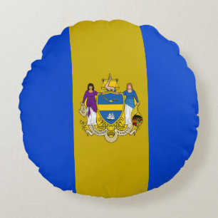 Philadelphia (Pennsylvania) City flag  Round Pillow