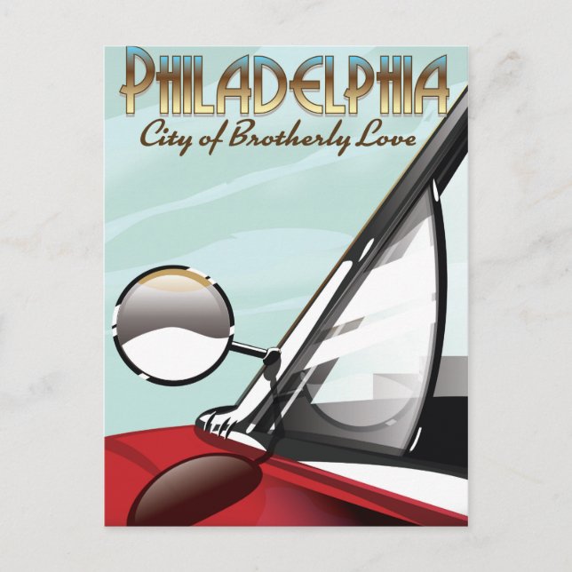 Philadelphia,Pennsylvania "City of Brotherly Love" Postcard (Front)