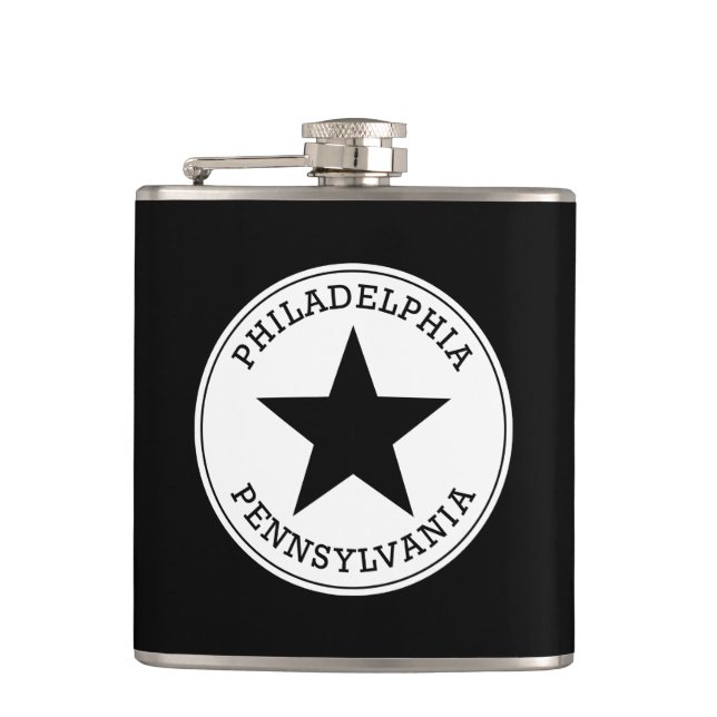 Philadelphia Pennsylvania Hip Flask (Front)
