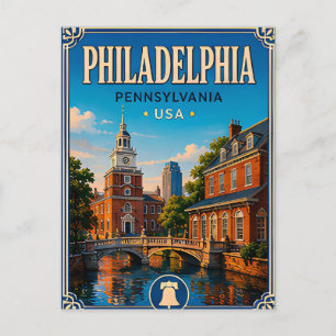 🔔 Philadelphia Pennsylvania Historic Trip 🔔 Postcard