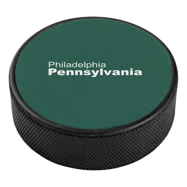 Philadelphia, Pennsylvania Hockey Puck (3/4)