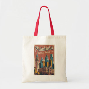 Philadelphia Pennsylvania Illustration Travel Art Tote Bag