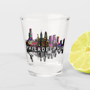Philadelphia, Pennsylvania in graffiti  Shot Glass