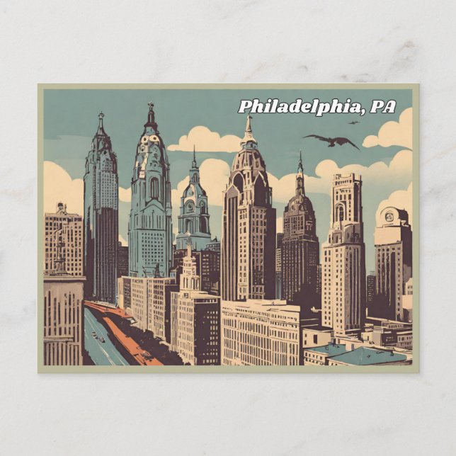 Philadelphia, Pennsylvania Postcard (Front)