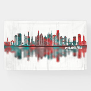 Philadelphia Pennsylvania Skyline Banner