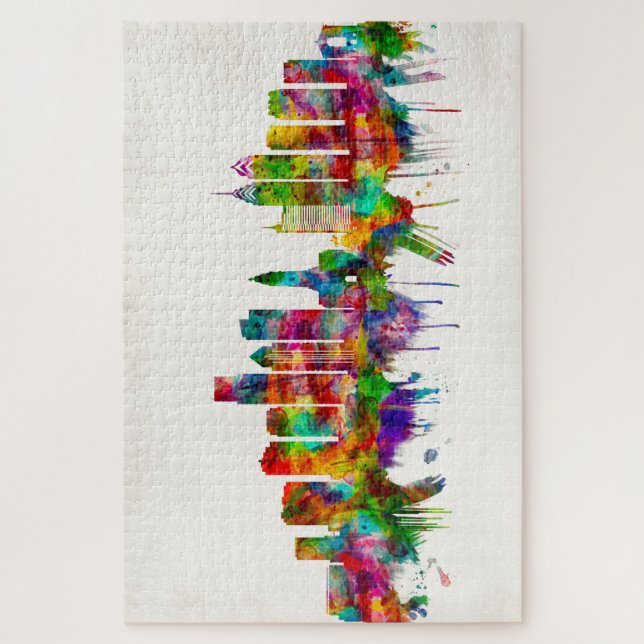 Philadelphia Pennsylvania Skyline Jigsaw Puzzle (Vertical)