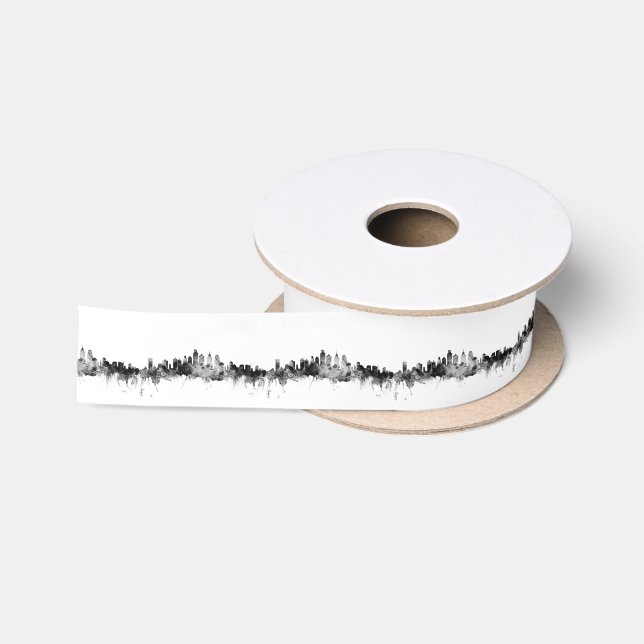 Philadelphia Pennsylvania Skyline Satin Ribbon (Spool)