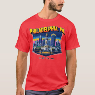 Philadelphia Pennsylvania Souvenir Vintage Nostalg T-Shirt