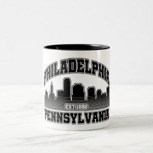 Philadelphia,Pennsylvania Two-Tone Coffee Mug