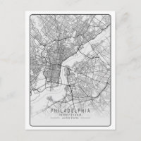 Philadelphia Pennsylvania USA Travel City Map