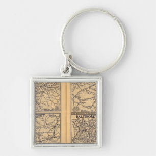 Philadelphia, Pittsburgh, Richmond Keychain