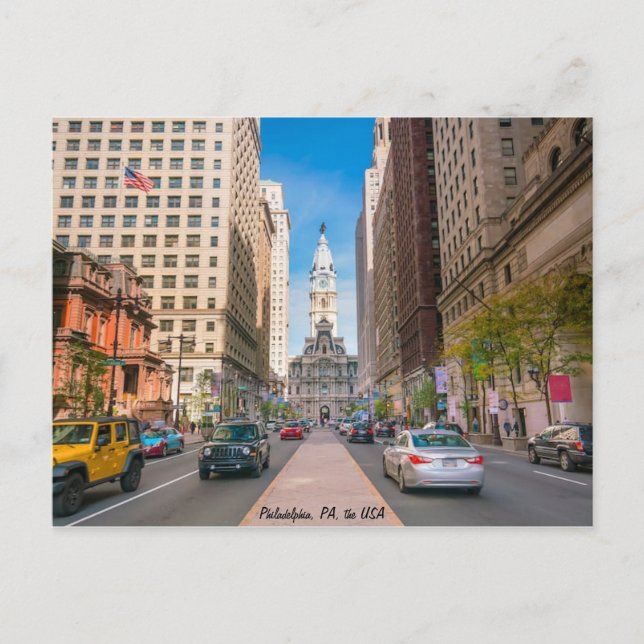 Philadelphia Postcard (Front)
