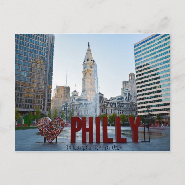 Philadelphia Postcard (Front)