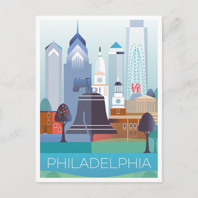 Philadelphia Postcard (Front)