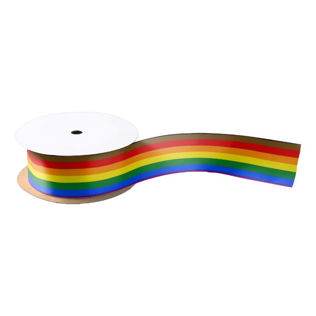 Philadelphia Pride Flag LGBTQ Satin Ribbon (Spool)