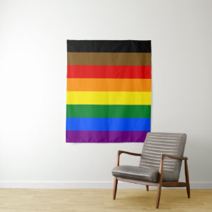 Philadelphia Pride Flag LGBTQ Tapestry