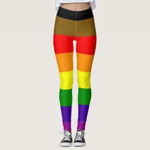 Philadelphia Pride Flag Rainbow Striped LGBT Leggings