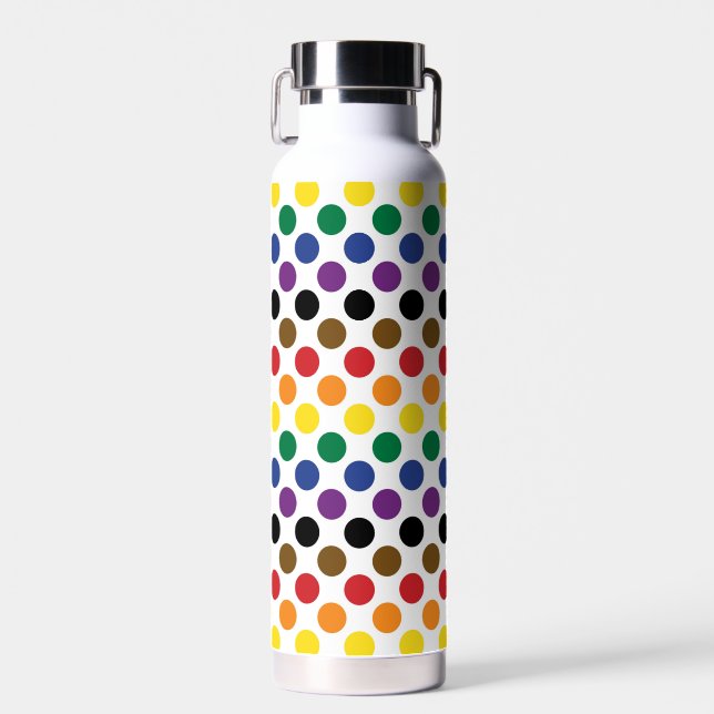 Philadelphia Rainbow Pride Flag Water Bottle (Front)