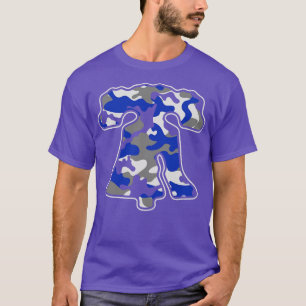 Philadelphia Red White and BLue Liberty Bell Camo  T-Shirt