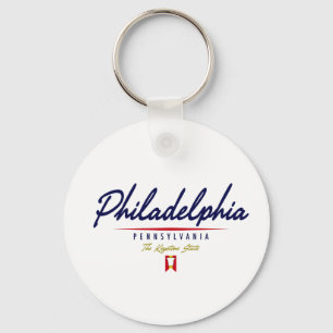 Philadelphia Script Keychain