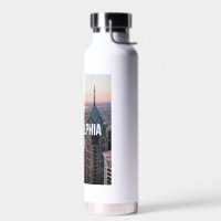 Philadelphia Skyline Aerial View Typography Urban