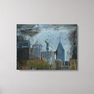 Philadelphia Skyline From The River Walk Canvas Print