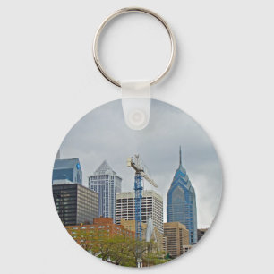 Philadelphia Skyline from the River Walk Keychain