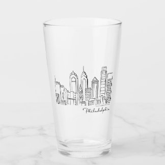 Philadelphia Skyline Glass Tumbler