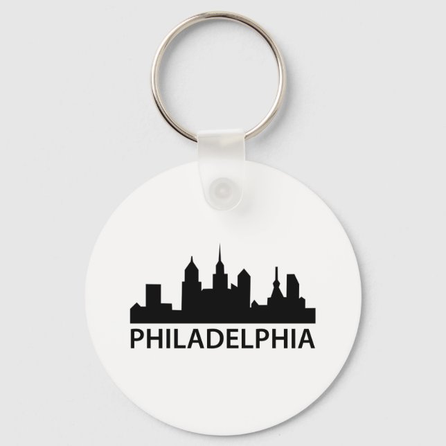 Philadelphia Skyline Keychain (Front)