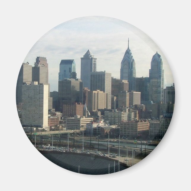 Philadelphia Skyline Magnet (Front)