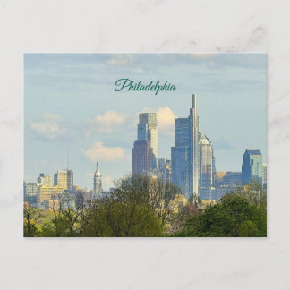 Philadelphia Skyline Photo Postcard