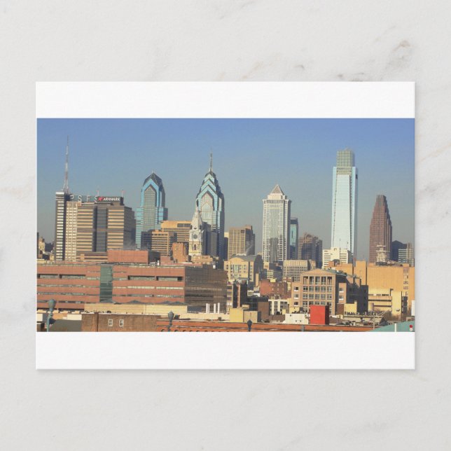 Philadelphia Skyline Postcard (Front)