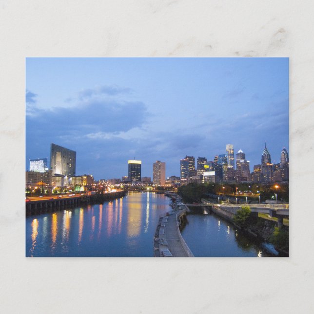 Philadelphia skyline postcard (Front)