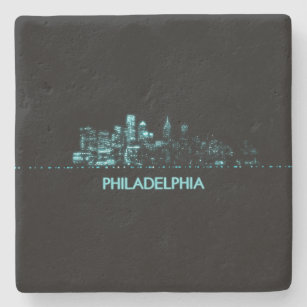 Philadelphia Skyline Stone Coaster