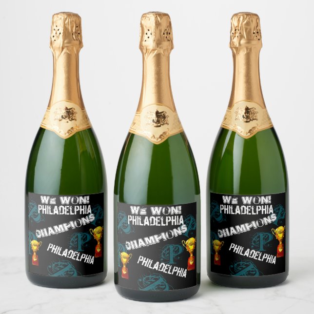 PHILADELPHIA  SPARKLING WINE LABEL (Bottles)