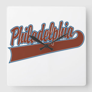 Philadelphia Square Wall Clock