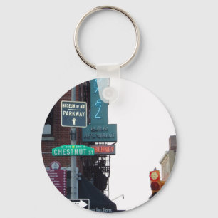Philadelphia Street Keychain