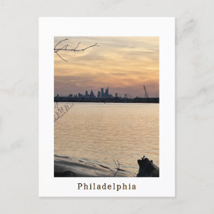Philadelphia Sunset Photo Postcard