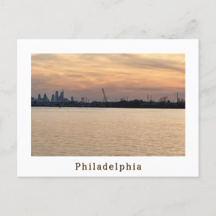 Philadelphia Sunset Photo Postcard