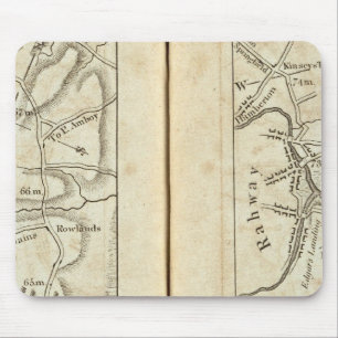 Philadelphia to New York Road Map 3 Mouse Pad