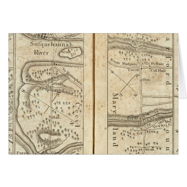 Philadelphia to Washington Road Map (Front Horizontal)