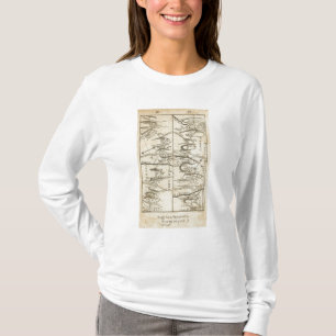 Philadelphia to Washington Road Map T-Shirt