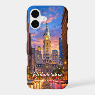 Philadelphia, USA - City Hall Twilight Skyline