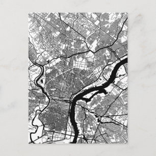 Philadelphia USA City Map Postcard