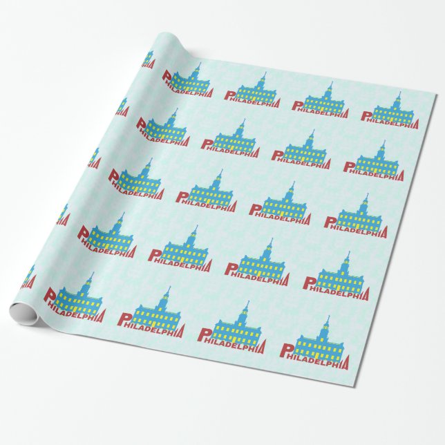 Philadelphia Wrapping Paper (Unrolled)