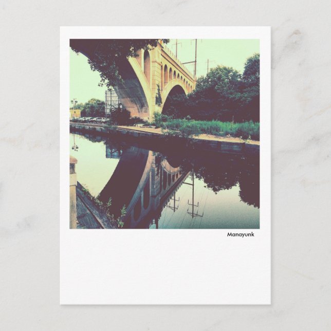 Philadelphie Carte Postale Manayunk Towpath (Devant)