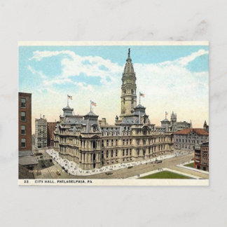 Philadelphie City Hall Ancienne carte postale